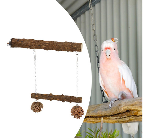 Pájaro De Madera Swing Bird Jage Swing Hanging Gym Gywing