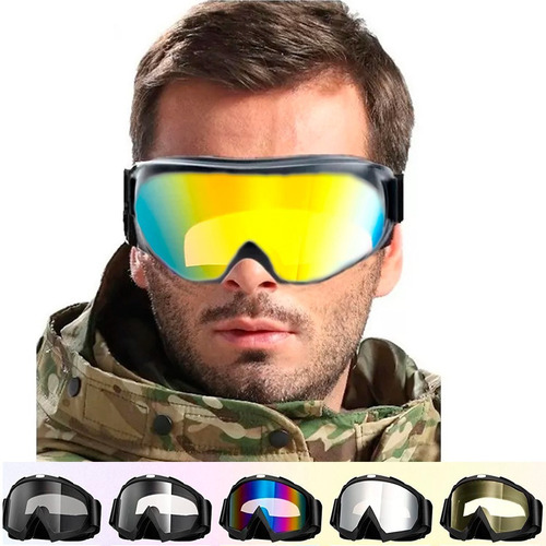 Gafas Deportivas Flexible Antiempañante Filtro Uv Moto Cicla