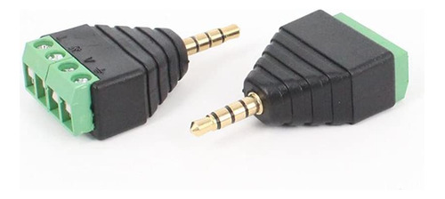 Uniquers Conector De Audio Macho De 0.138 In (1/8 ) De 4 Pol