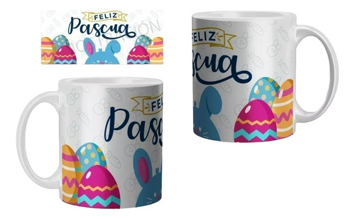 20 Plantillas Sublimacion Conejito De Pascua - Tazas