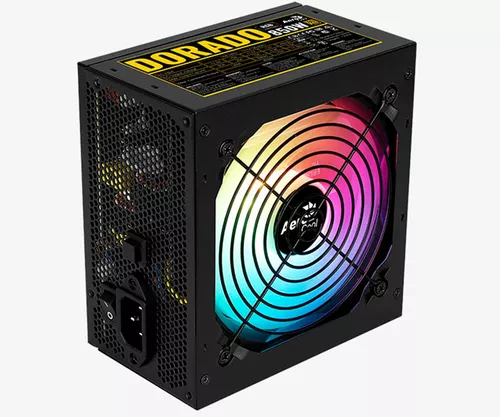 Aerocool Miragegold850 Fuente Alimentación Pc 850w Rgb Infinity Mirror  80plus Gold Condensadores Japones