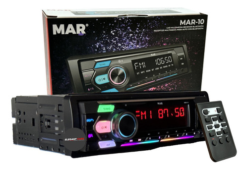 Autoradio Mar Universal Desmontable Rgb Usb Bt +control