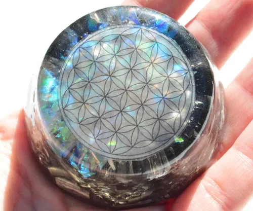 Orgon Orgonite Tumbatorres Con Mandala Protección Energética