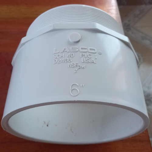 Adaptador Macho 6 Lasco, Cd-40 Ingles, 1 Pieza