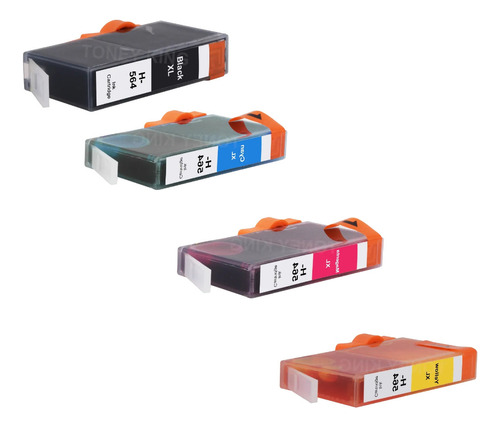 Cartucho Hp 564xl 564/ Pack 5 Colores Ful Tinta