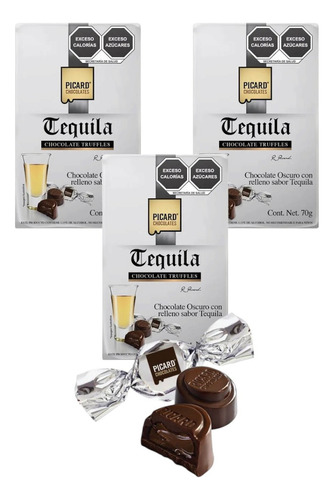Chocolate Relleno Tequila 11 Pz De 70 G C/u Picard Truffle