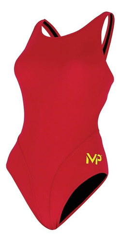 Phelps Ropa De Baño Mujer Comp Back Solid / Rojo