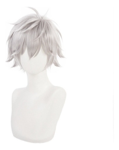 Anime Evangelion Eva Kaworu Nagisa Cosplay Peluca Pelo Corto