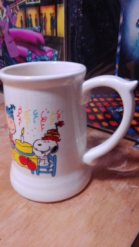 Tarro Snoopy Cerámica Víntage 1975 Original 20cm (Usado)
