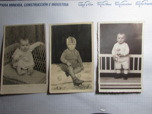 Lote De 3 Postales Niños Años 1910-1930 H1