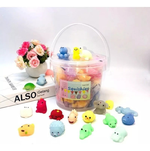 40 Escuichi Squishy Barato Kawaii Antiestres Mochi Juguete