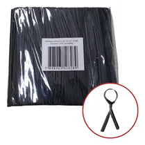 Comprar Amarrilho Fecho Lacre Arame Para Pão 12cm 1000 Un. Preto