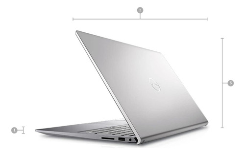 Laptop Dell Inspiron 5510, Core I5-11th, 16gb Ram, 256gb M2. Plateado (Reacondicionado)
