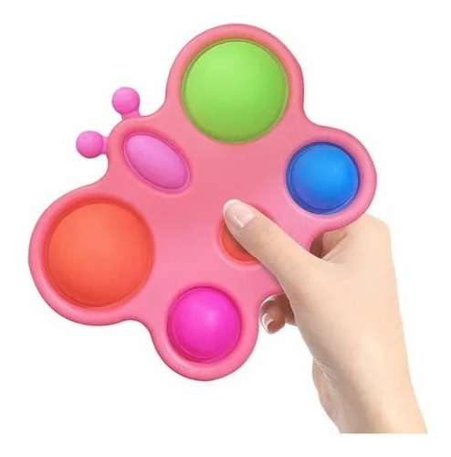 Simple Dimple Borboleta Grande Pop It Fidget Toy Anti Stress Cor Colorido