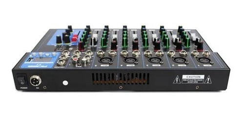 Imagen 4 de 10 de Mixer Profesional Ross Paf-7 8 Canales Usb Y Bluetooth Delay