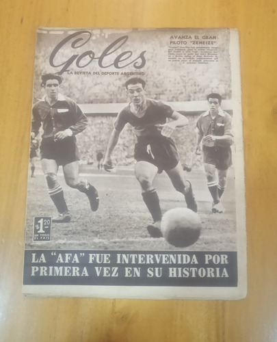 Revista Goles 383 - 11/10/55 Pepino Zeneize Boca Independien