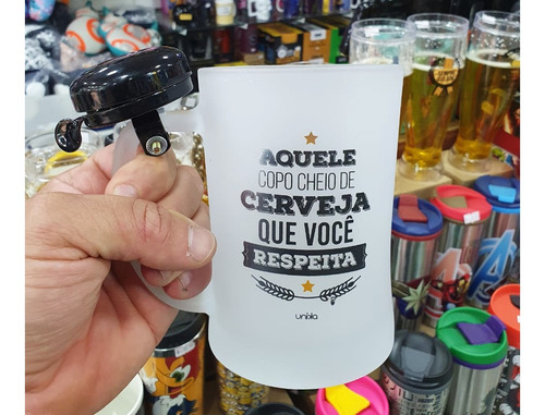 Imagem 3 de 3 de Caneca Campainha Cerveja Que Você Respeita 630ml