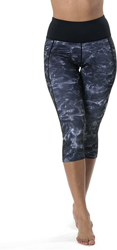 Aqua Design Leggings Capri Para Mujer: Leggings De Cintura .