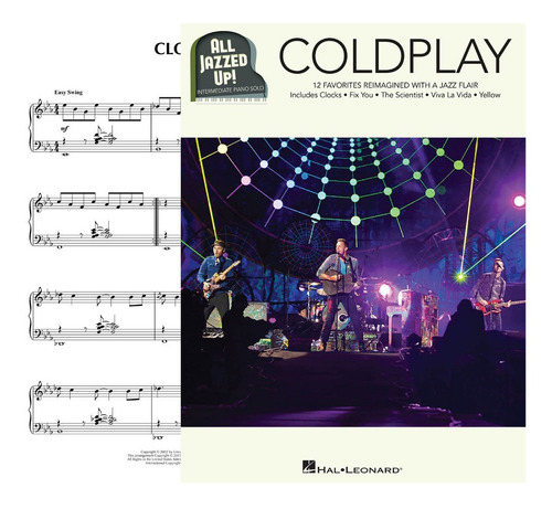 Partitura Piano Coldplay All Jazzed Up! 12hits Songs Digital