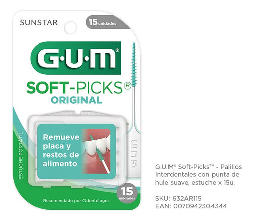 Pack X 6 Unid. Cepillo Dental  Palillos 632rm Soft Gum