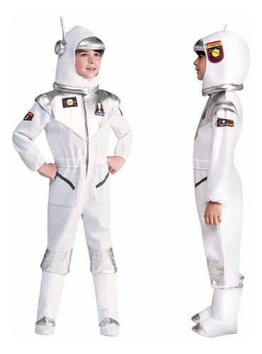Disfraz De Astronauta Cosplay Traje De Uniforme Para Niños