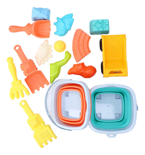 A Conjunto De Baldes De Praia Dobráveis, Brinquedos De Verão