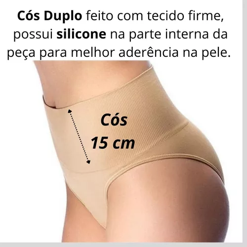 Calcinha Modeladora Cintura Barriga Cós Alto Selene 20035