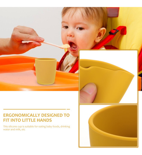 Taza De Silicona Para Comida Para Bebés, Taza De Aprendizaje