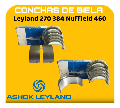 Conchas De Biela Leyland 270 384 Nuffield 460 Medida 050