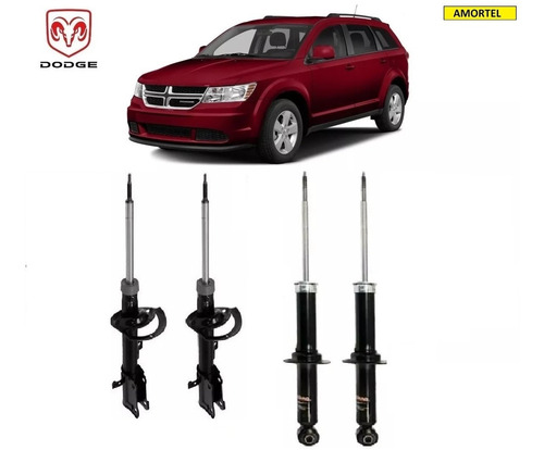 2 Amortecedor Remanufaturado Dodge Journey Traseiro Ano 07/.