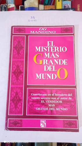 Libro El Misterio Más Grande Del Mundo. Oh Mandino