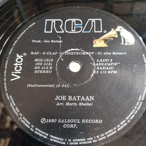 Sin Tapa Disco Joe Bataan Homonimo 1980 Si1