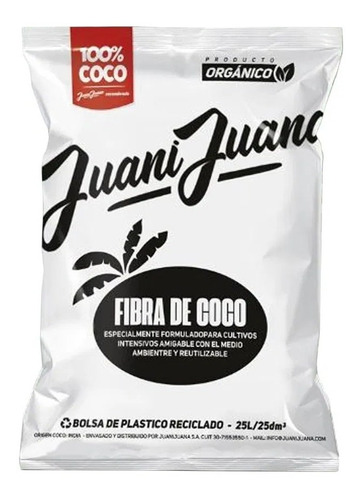  Juanijuana Sustrato Fibra De Coco 100% 25l