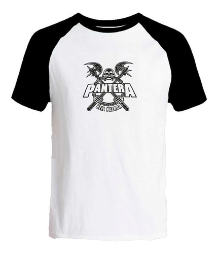 Remera Manga Negra Pantera Hombre Mujer Hard Rock Metal