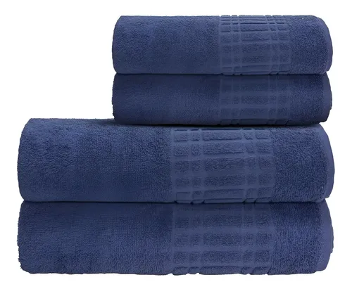 Jogo De Toalha Banho 4 peças 100 Algodão 400 gr/m Loft Camesa