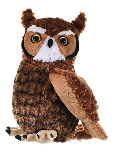 Wild Republic Great Horned Owl Peluche , Animal De Peluche,