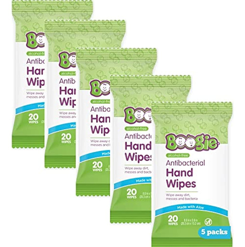 Toallitas Desinfectantes De Manos De Boogie Wipes, Sin Alcoh