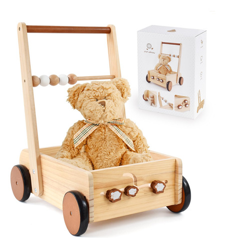 Pairpear Juguetes De Madera Para Bebes, Velocidad Ajustable,