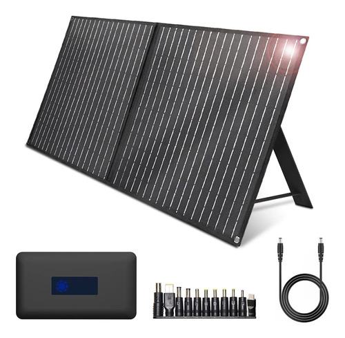 Dexpole Cargador Solar Plegable Portatil De 100 W Con Contro