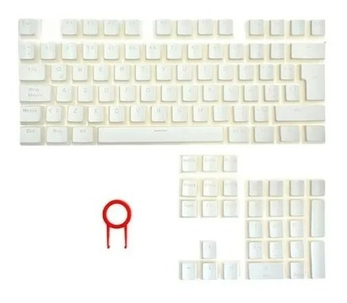 Keycaps Redragon Scarab A130 Sp Pudding Blanco Esp Cherry F