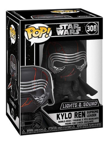 Imagem 2 de 3 de Pop Funko Star Wars: Kylo Ren #308 Lights & Sounds