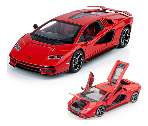 E Lamborghini Countach Lpi800 Miniatura Coche Con Luz Y E