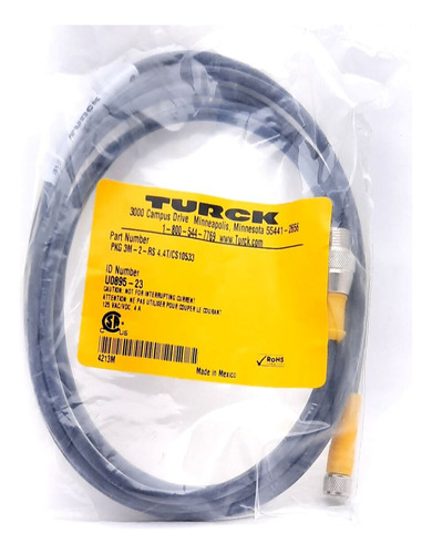 Turck Pkg 3m-2-rs 4.4t/cs10533 Actuator And Sensor C Ccs