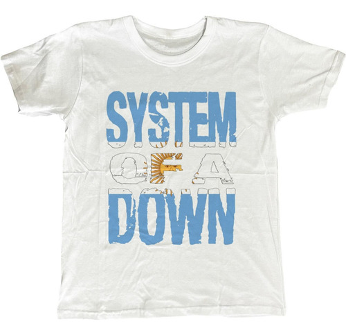 Remera Estampada System Of A Down Logo Argentina