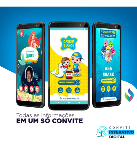 Imagem 2 de 2 de Convite Interativo Digital Estático