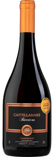Vinho Castellamare Barricas Chardonnay Branco Seco 750ml