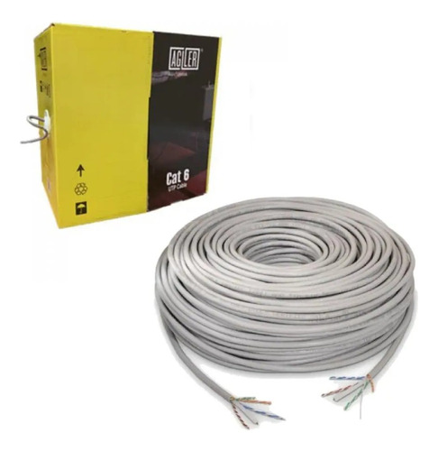 Cable Utp Agiler Cat6 Certificado 23wag/4p 305 Mts