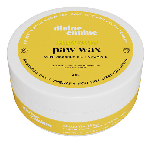 Bálsamo Para Perros Paw Wax Divine Canine Supreme Lick Safe