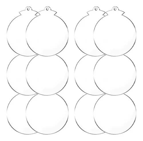 W Decoración De Bolas De Navidad, Acrílico, 72 Unidades