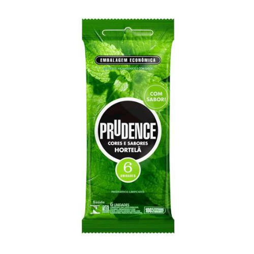 Preservativo Camisinha Sabor Hortelã Com 6 Unidade Prudence